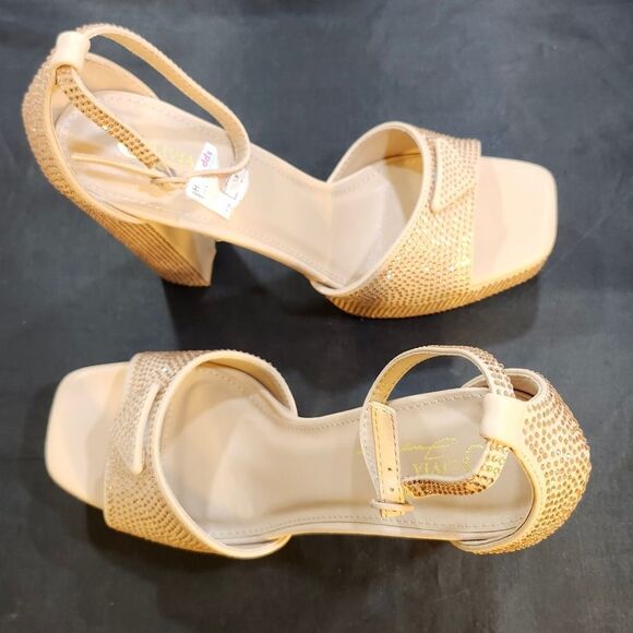 BRAND NEW OLIVIA JOHNSON BLOCK HEEL OPEN-TOE SANDAL - Picture 16 of 16